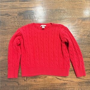 TBBC Red Cable Knit Sweater